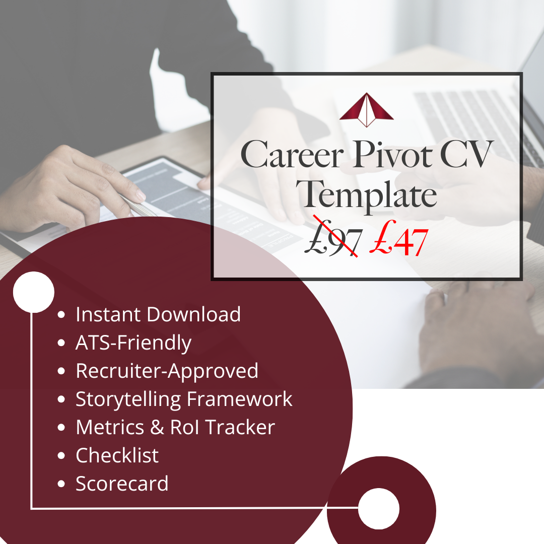 ATS-friendly Career Pivot CV Template UK for professionals changing careers
