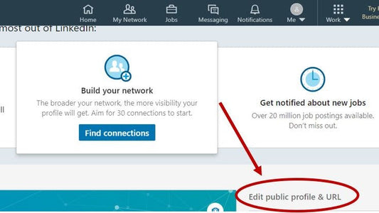 customise your LinkedIn profile link